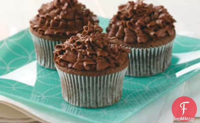 Cupcakes cu ciocolată cu smântână