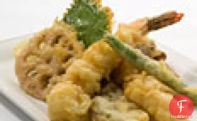 Tempura creveți și legume