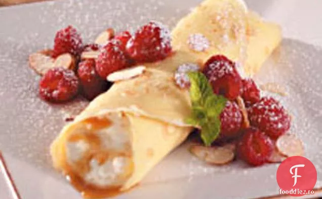 Crepe cu crema de caramel pentru 2