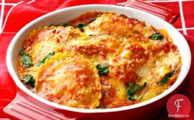 Ravioli cu spanac la cuptor