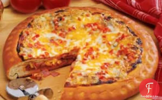 Pizza umplută până la branhii