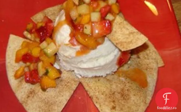 Sundae Tortilla Cu Salsa De Mango Mintata