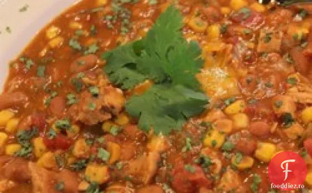 Supă de tortilla de pui în aragazul lent