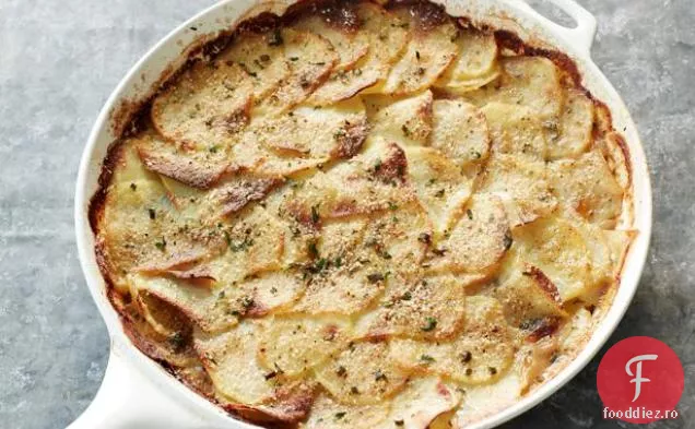 Gratin de cartofi cu usturoi