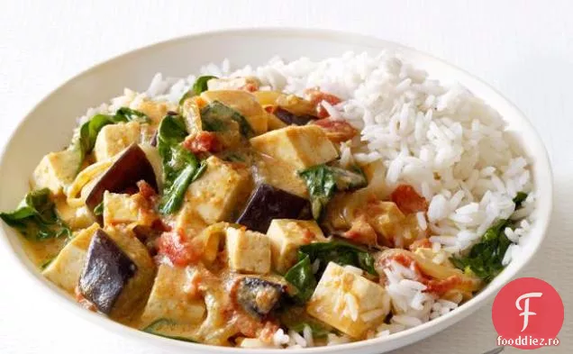 Curry de vinete și tofu
