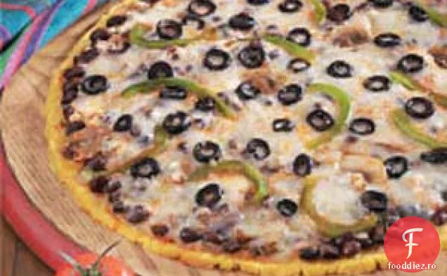 Pizza cu mălai Santa Fe