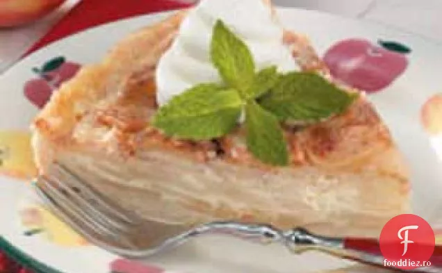 Tartă cu cremă de mere