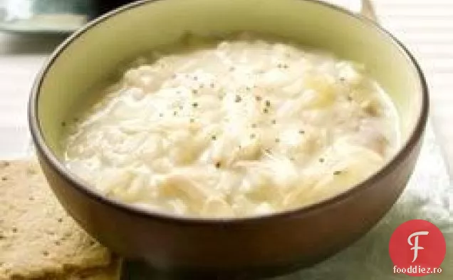 Supă cremoasă de pui și orez