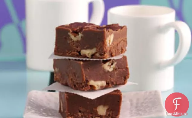 Fudge cu trei ciocolate