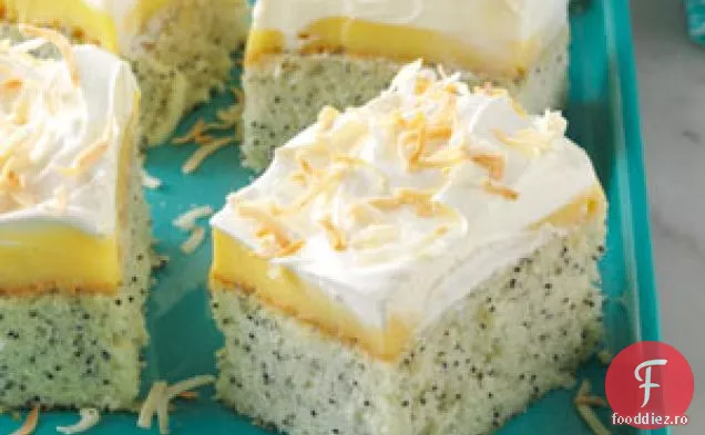 Tort cu semințe de mac cu nucă de cocos