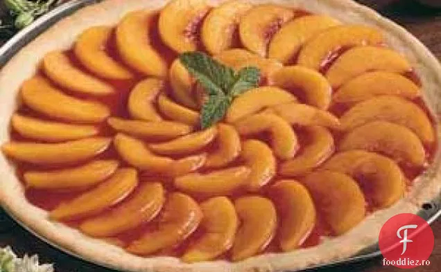 Plăcintă cu pizza cu piersici