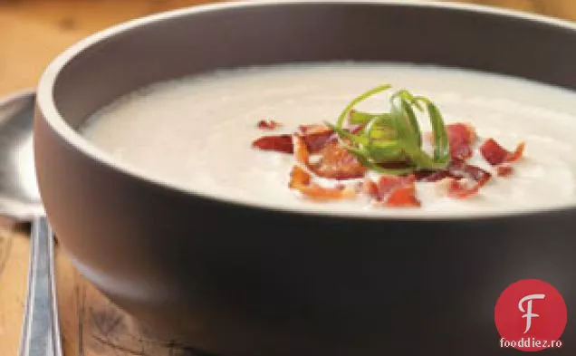 Supa cremoasa de conopida si bacon