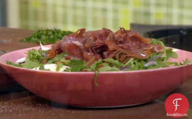 Salată Portobello de pământ cu prosciutto