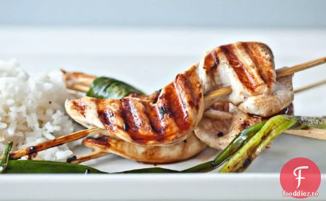 Pui Și Scallion Yakitori