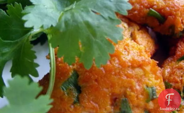 Morcov Scallion Fritters