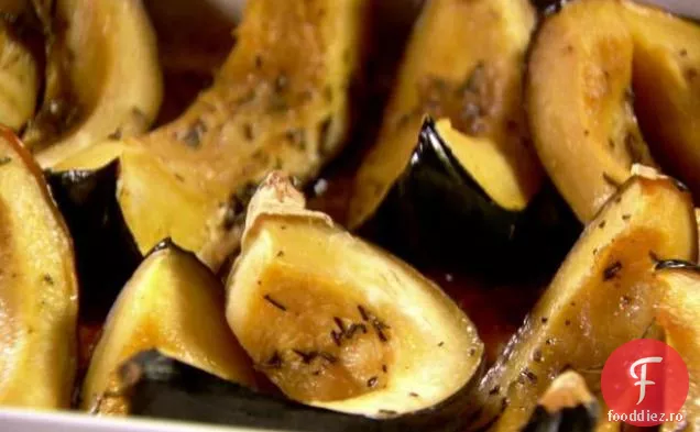 Rozmarin prăjit dulce ghindă dovleac felii