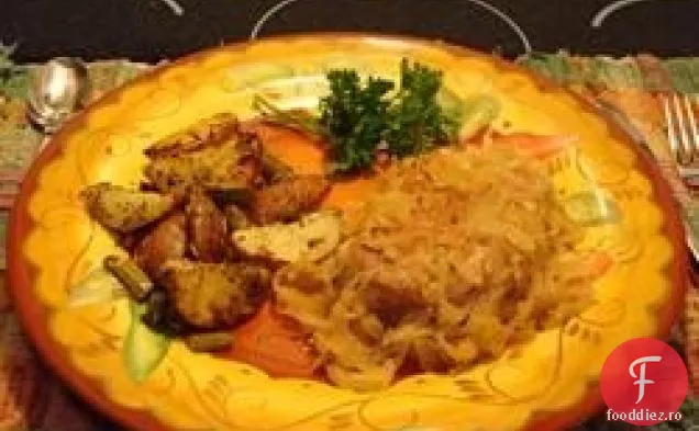 Cotlete de porc și varză murată