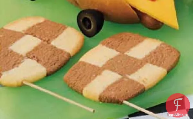 Cookie-uri cu steag în carouri