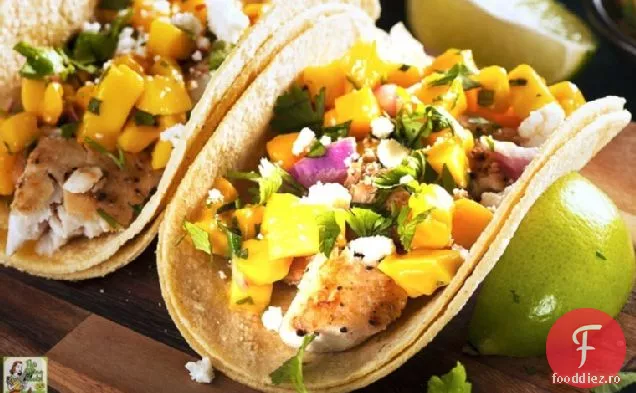 din cartea de bucate Master Your Metabolism a lui Jillian Michaels: Tacos de pește picant mahi Mahi și Mango