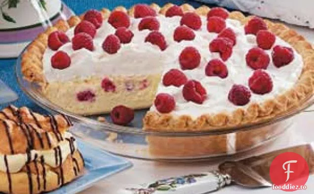 Plăcintă cu brânză cu zmeură