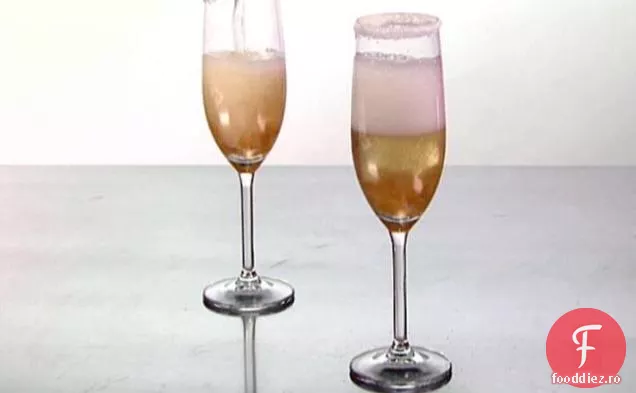 Cocktail de ghimbir cu șampanie