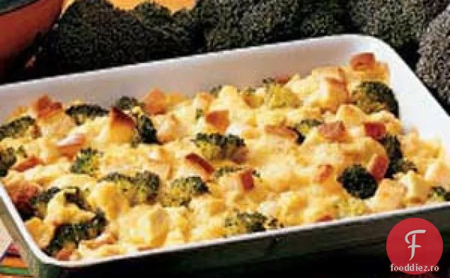 Caserolă cu broccoli cu pui