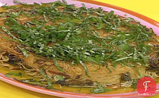 Vermicelli prăjiți și ceapă verde