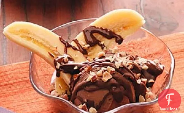 Split-uri de banane ciocolată-migdale