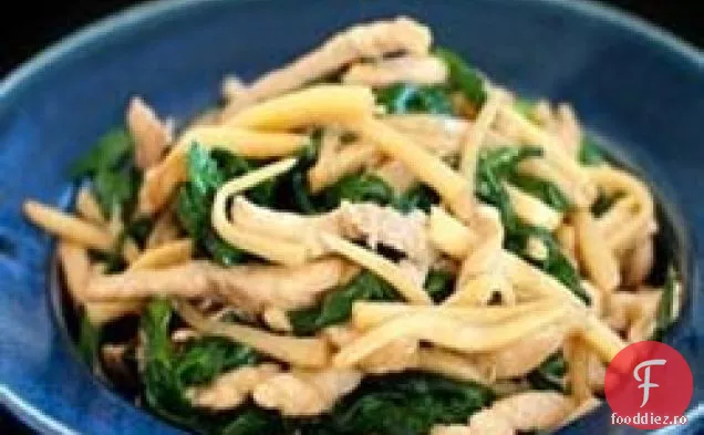 Arpagic chinezesc și carne de porc prăjiți