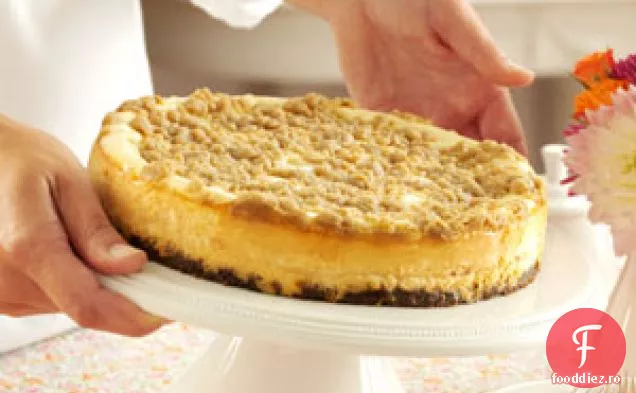 Cheesecake cu mere cu vârf de Streusel