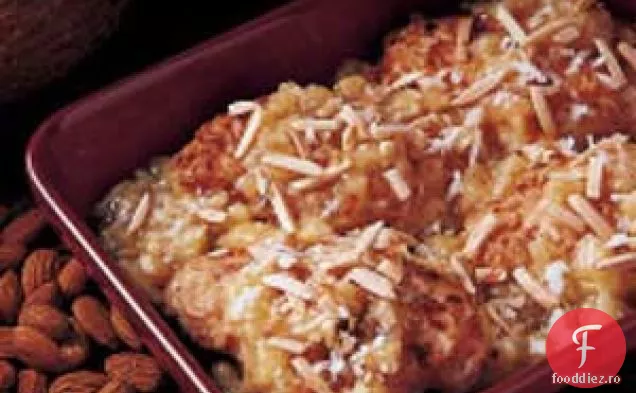 Pui cu ananas cu mazăre de zăpadă