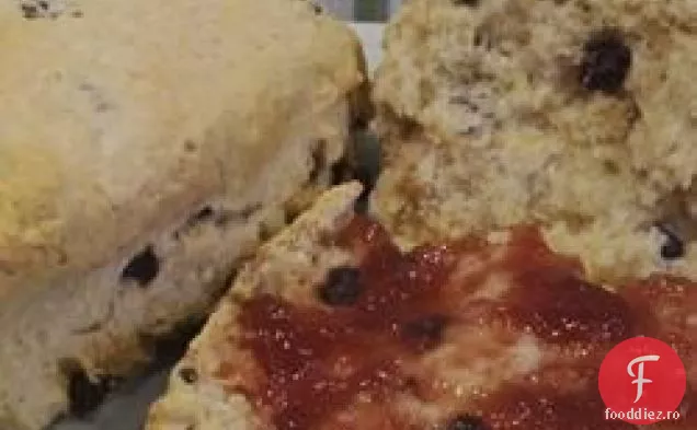 Scones cu fulgi de ovăz și coacăze