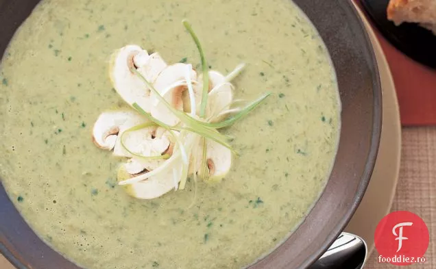 Supă Cremoasă De Scallion-Ciuperci