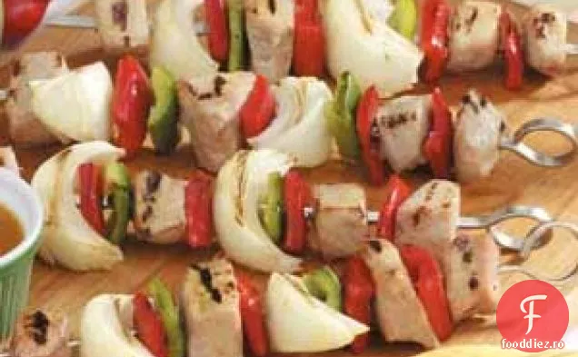 Broșe de porc vegetale