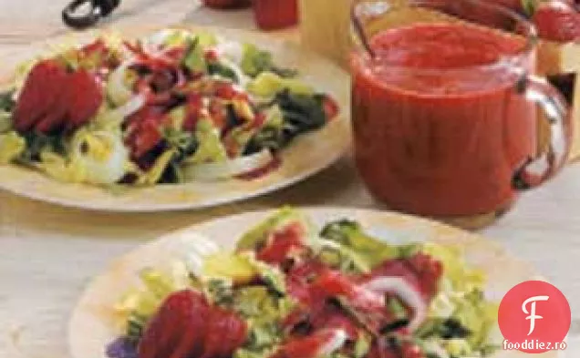 Sos de salată de căpșuni