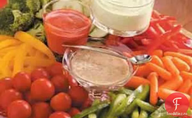 Tavă cu trei ardei pentru legume