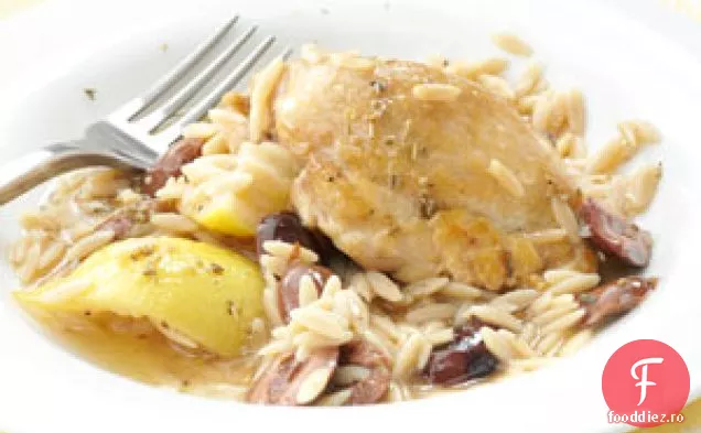 Pui Lămâie-Măsline cu Orzo