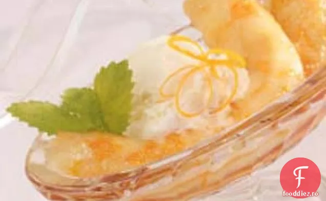 Banane coapte în sos de portocale