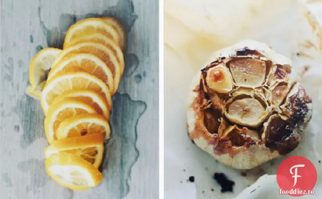 Broccolini + Pâine Plată Cu Lămâie Carbonizată