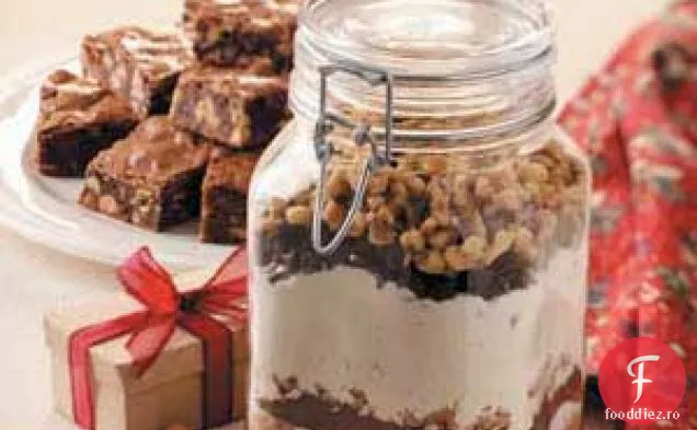 Mix de brownie cu unt de arahide