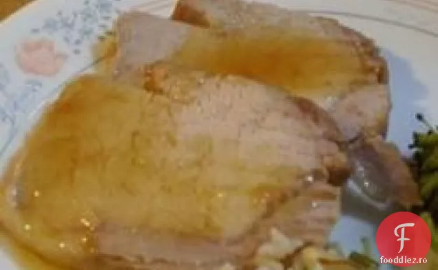 Muschiă de porc glazurată cu arțar