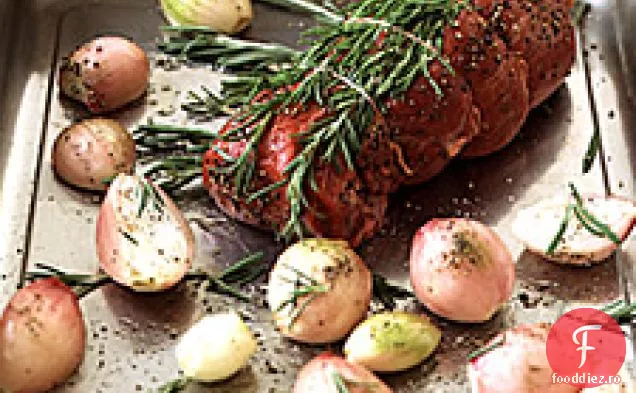 Filet de vită cu șalotă și glazură de vin roșu
