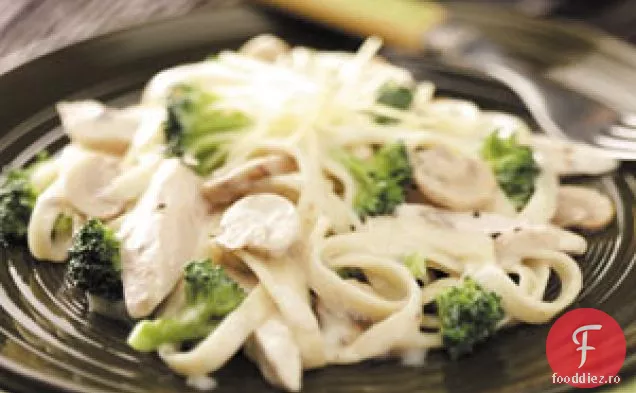 Fettuccine cu broccoli de pui