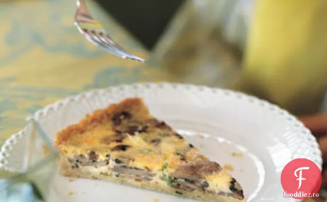 Quiche cu ciuperci-șalotă