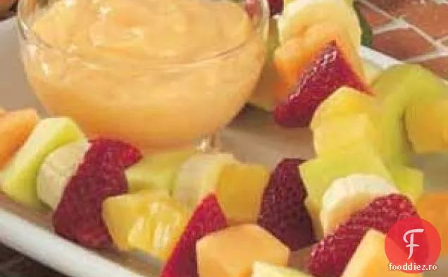 Broșe de fructe cu dip de citrice