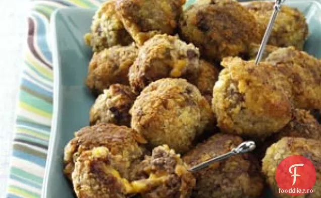 Bile de hamburger cu slănină