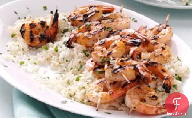 Scampi de creveți la grătar