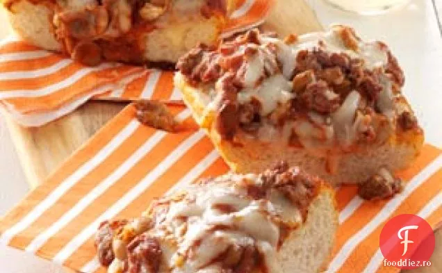 Pizza frantuzeasca cu paine