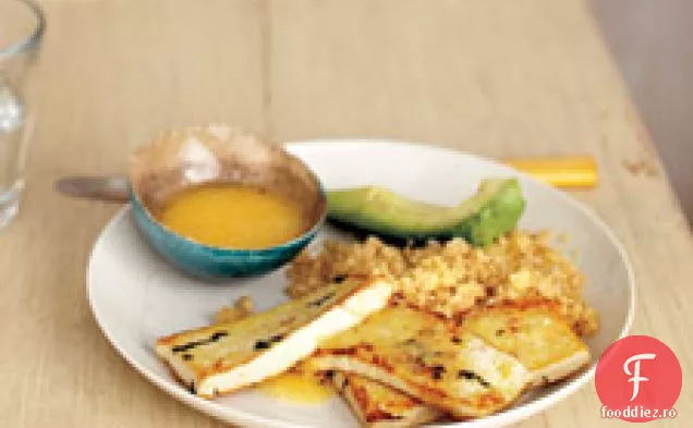 Shallot - tofu marinat cu sos de scufundare Miso