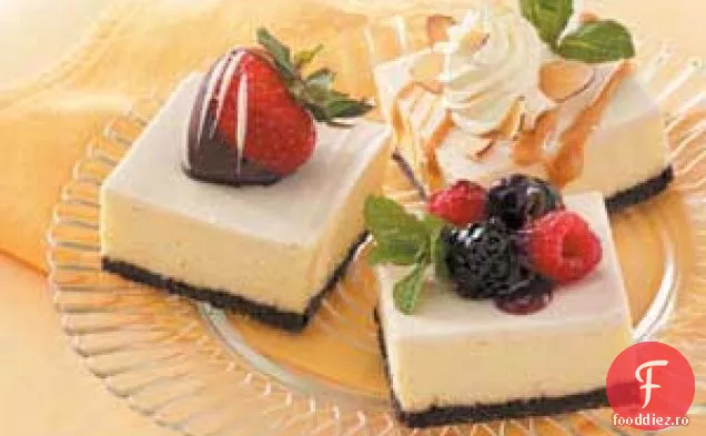 Pătrate de cheesecake cu blat